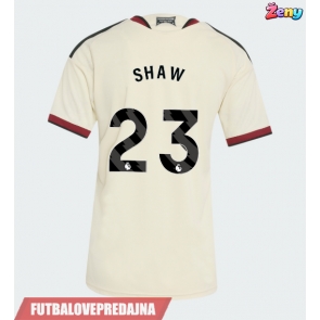 Lacne Ženy Futbalové dres Manchester United Luke Shaw #23 2026-27 Krátky Rukáv - Tretina